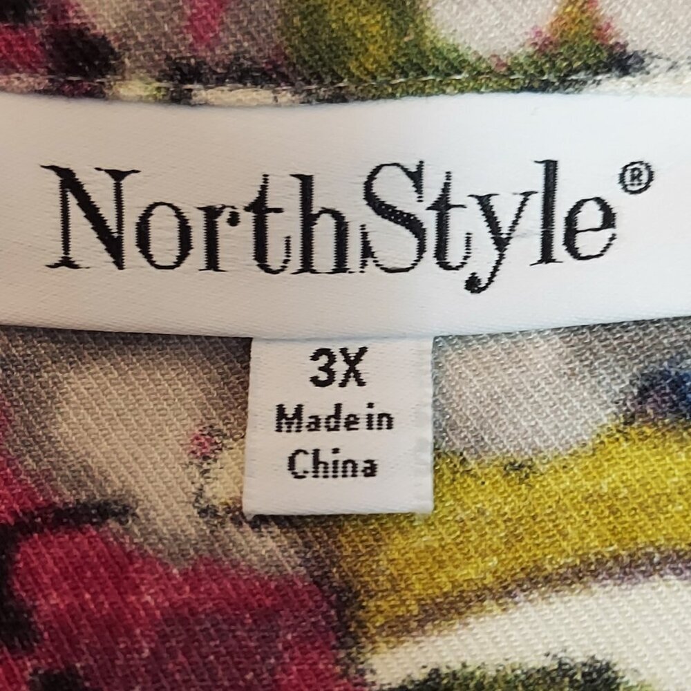 NorthStyle Vintage Floral Popover Sixe 3X - Picture 5 of 8